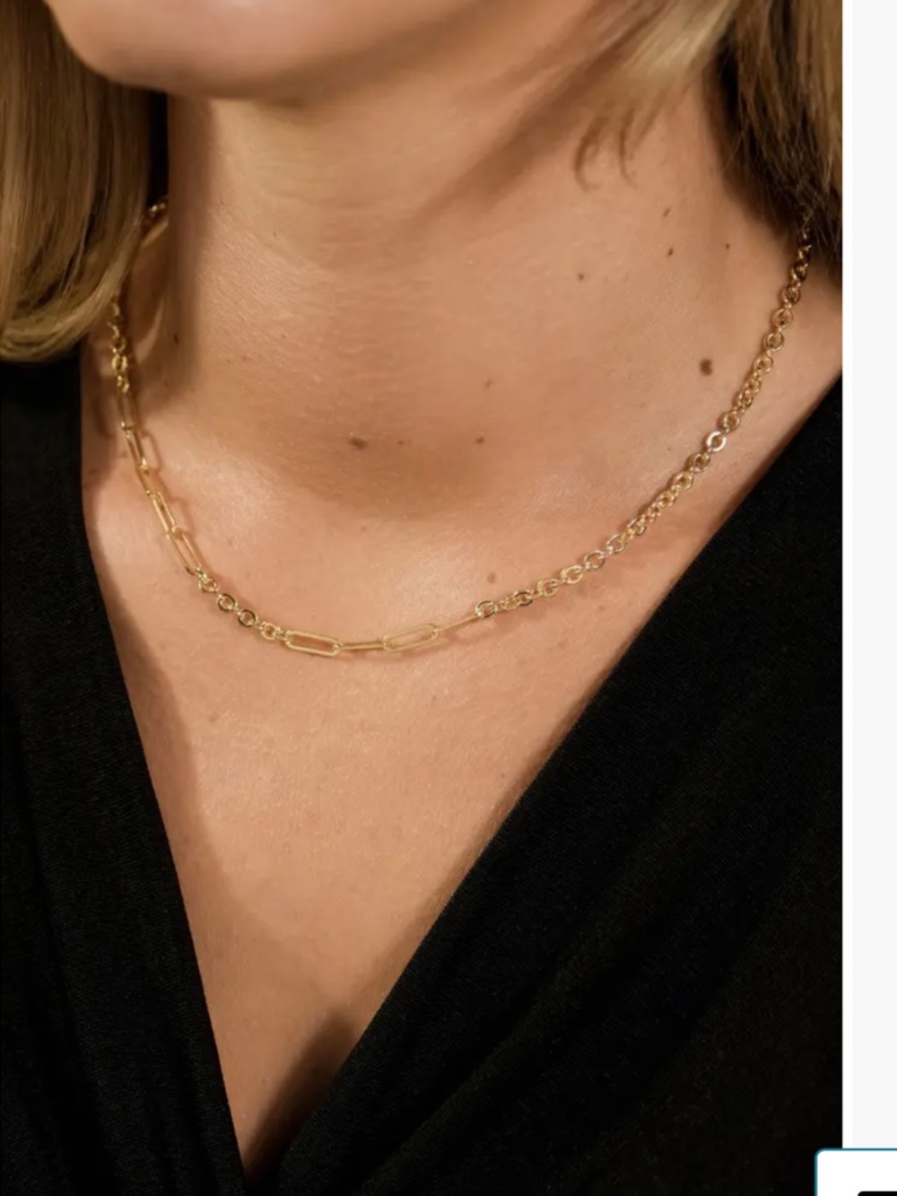 Sterling Forever Aurora Mixed Link Necklace